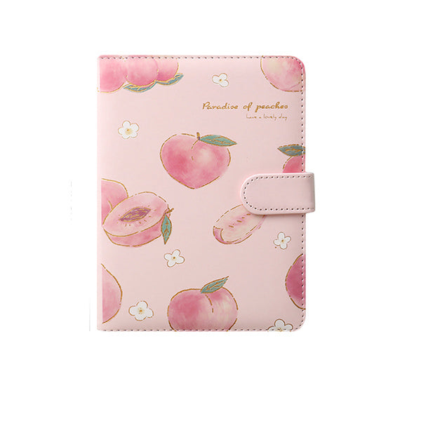 Kawaii Watercolor Peach Notebook