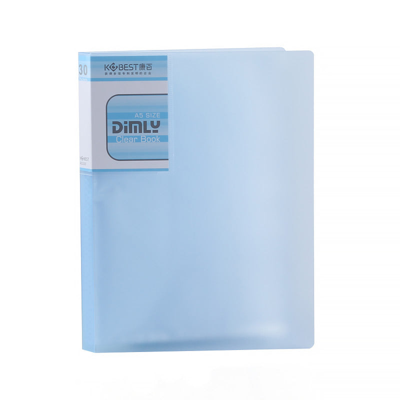 Textured-spine Clear Document Organizer Book Folder