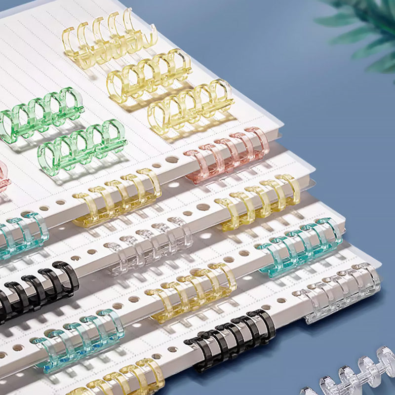 360° Rotation Modular Plastic Binding Comb Spines 10 PCs Set