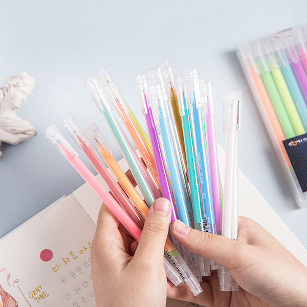 Minimalist Transparent Gel Ink Pen Set