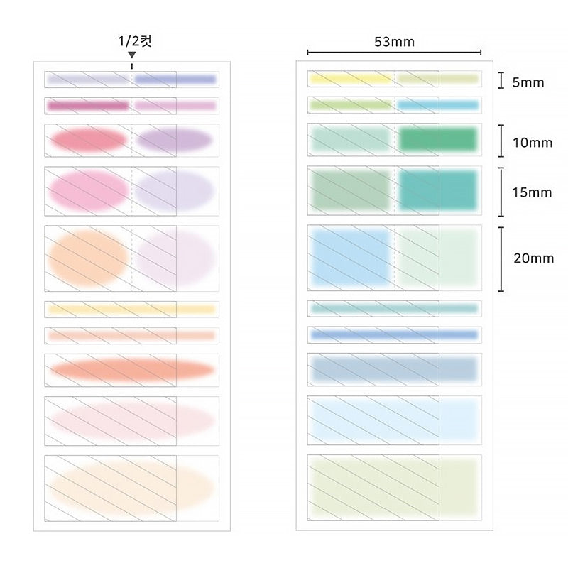 Wavy-edged Index Highlighter Sticky Notes