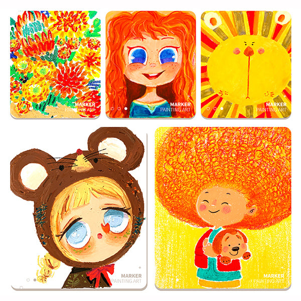 Kid-Friendly Crayon Set with Storage Tin