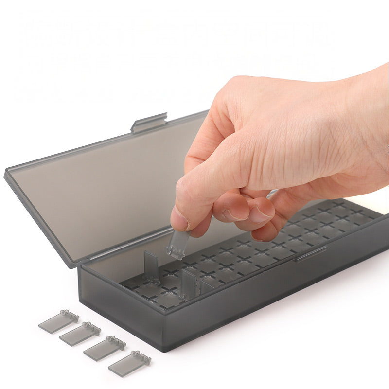 Modular-translucent Plastic Pencil Case