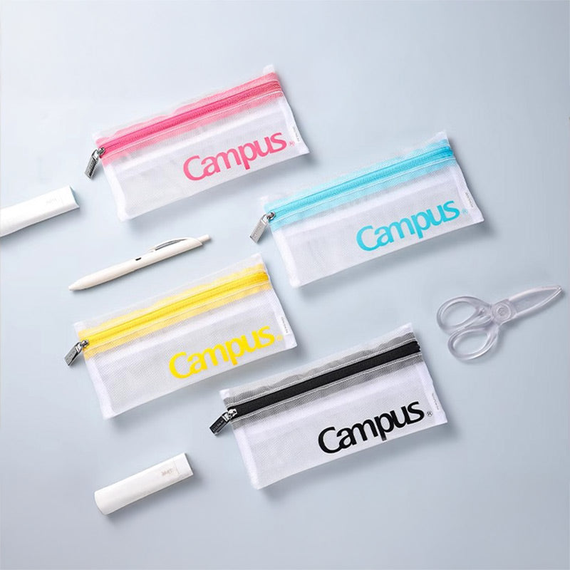Minimalist Transparent Mesh Pencil Pouch