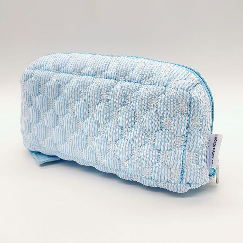Quilted Diamond-stitch Pencil Case