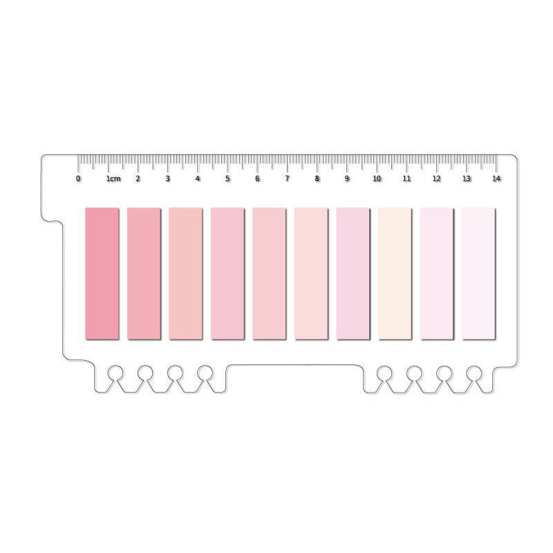 Color-coded Transparent Ruler with Tabs