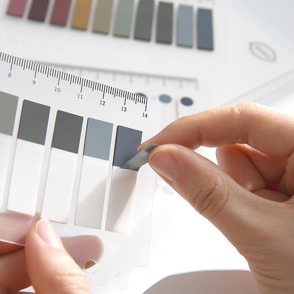 European Vintage Index Tabs with Integrated Ruler