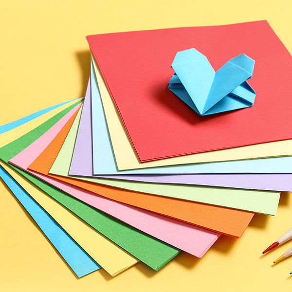 Smooth Solid-color Origami Paper Set