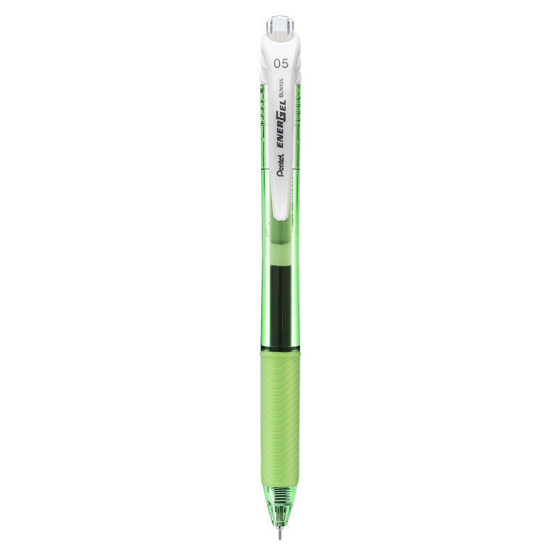 Textured-grip Transparent Retractable Gel Pen
