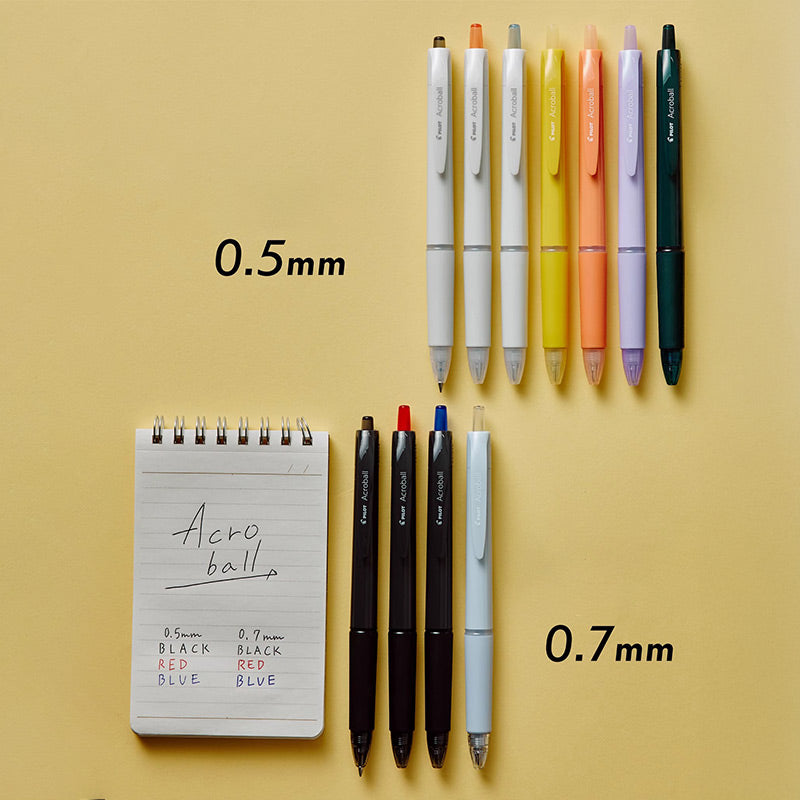 Minimalist Transparent-ink Window Retractable Ballpoint Pen Set
