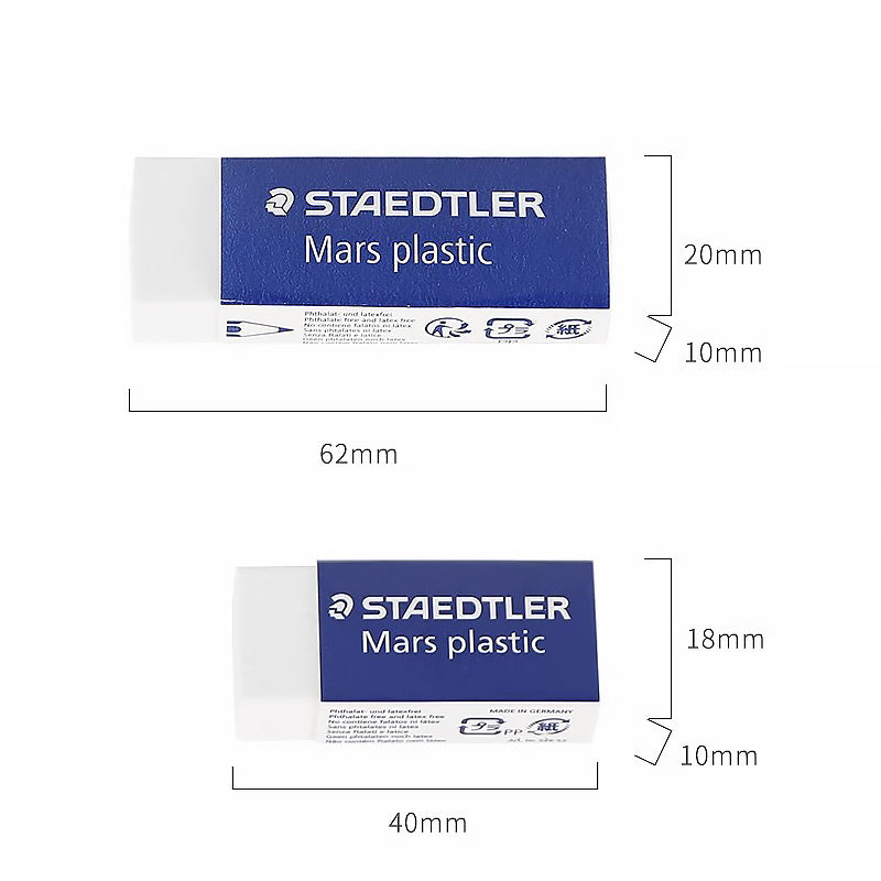 Minimalist Rectangular Plastic Eraser