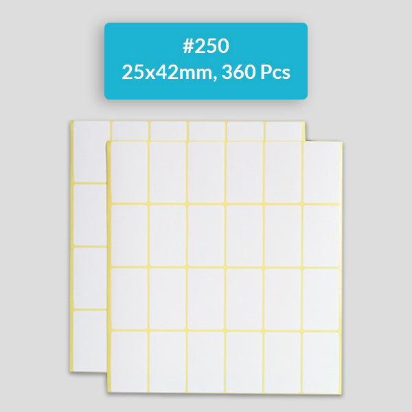 Grid-lined Self Adhesive Label Sheets Pack
