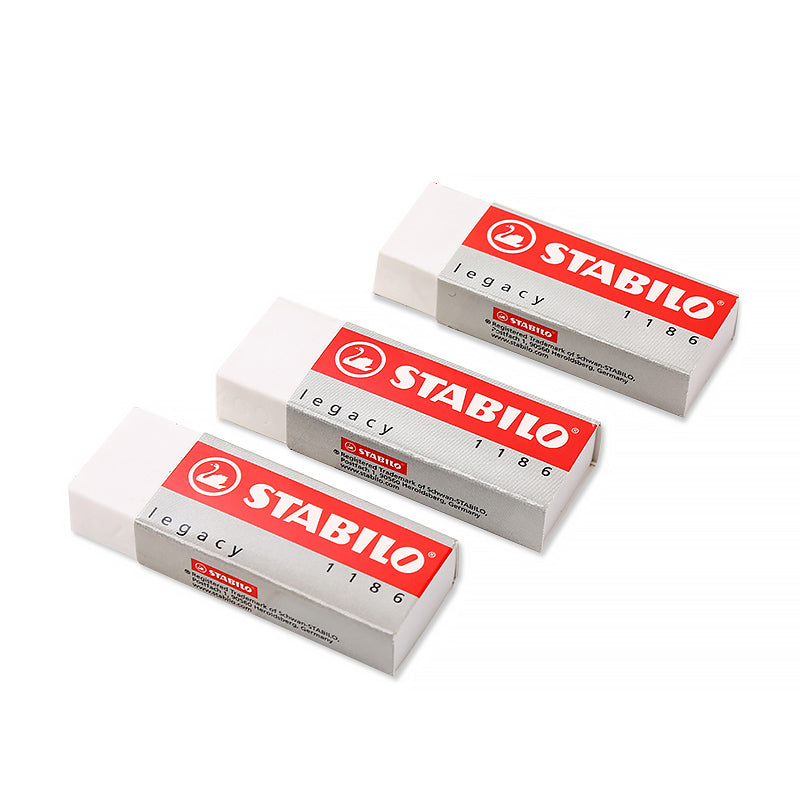 Minimalist Rectangular Pencil Eraser 3 Pcs Pack