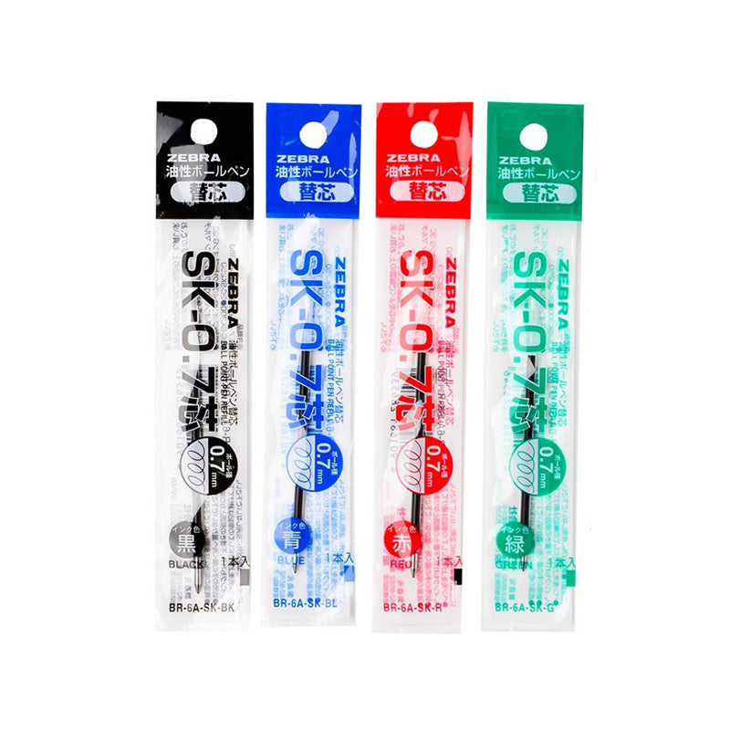 Multi-tip Clip-on Ballpoint Pen and Refill Set