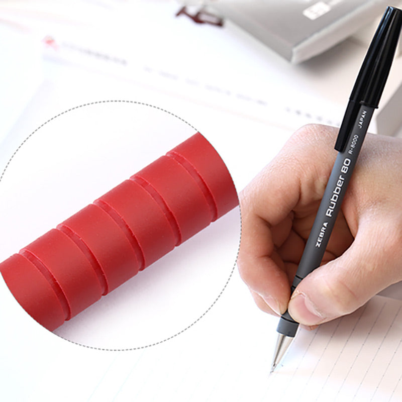 Ergonomic-ridged Rubber Ballpoint Pen Pack