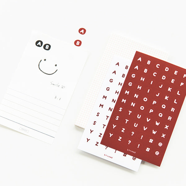 Premium Stationery Sticker and Notepad Set