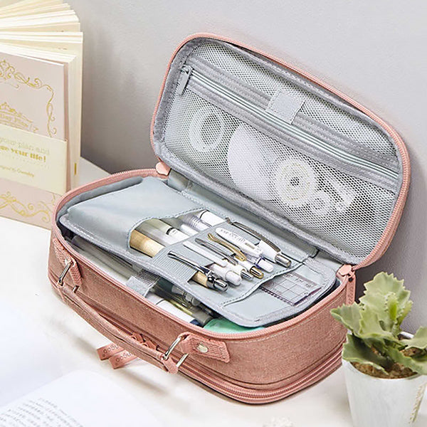 Premium Multilayer Stationery Organizer Pouch