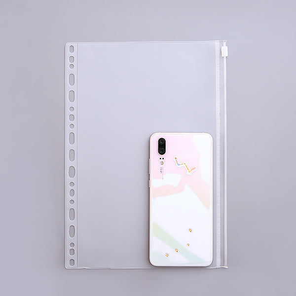 Premium Transparent Zippered Document Organizer