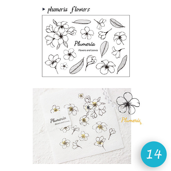 Premium Botanical Craft Stamp Set