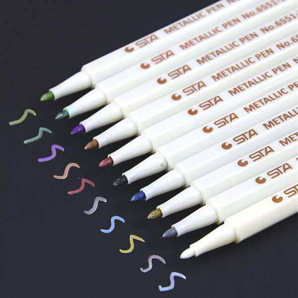 Premium Metallic Glitter Marker Set