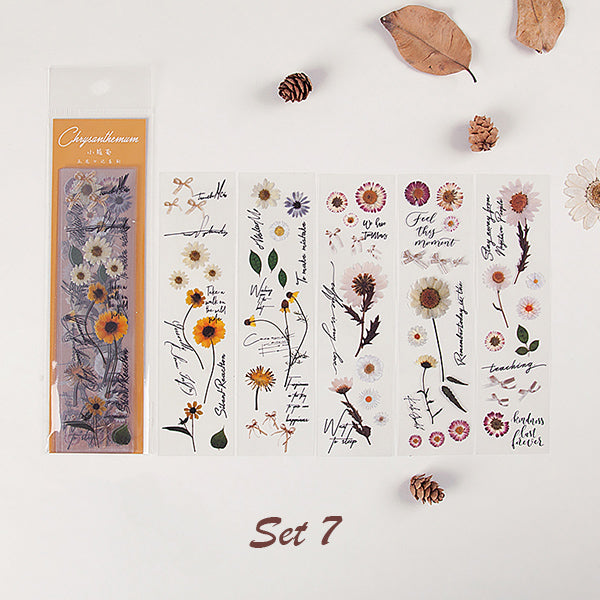 Premium Botanical Decorative Stickers