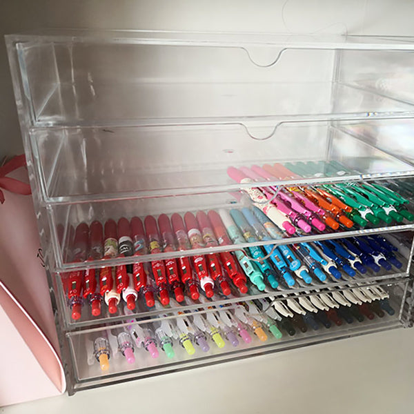 Premium Transparent Stationery Organizer