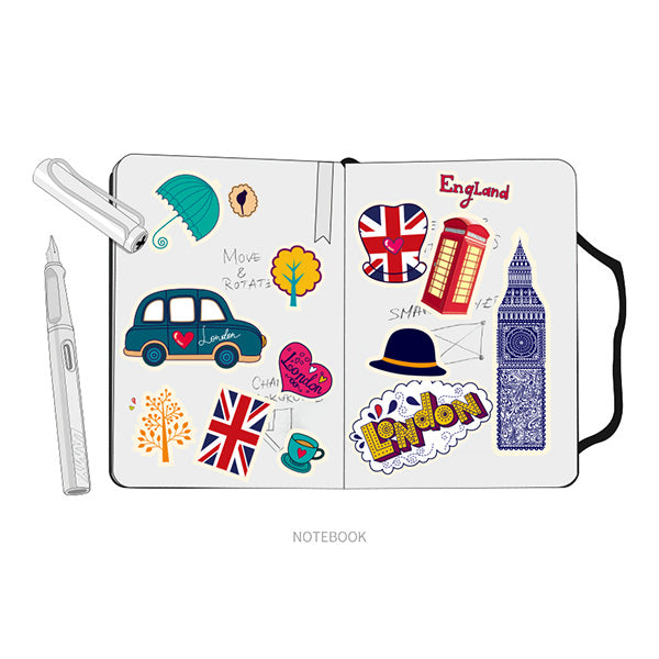 Premium Travel Themed Decorative Stickers