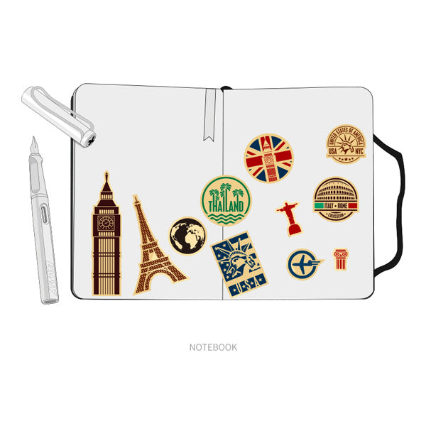 Retro Style Travel Sticker