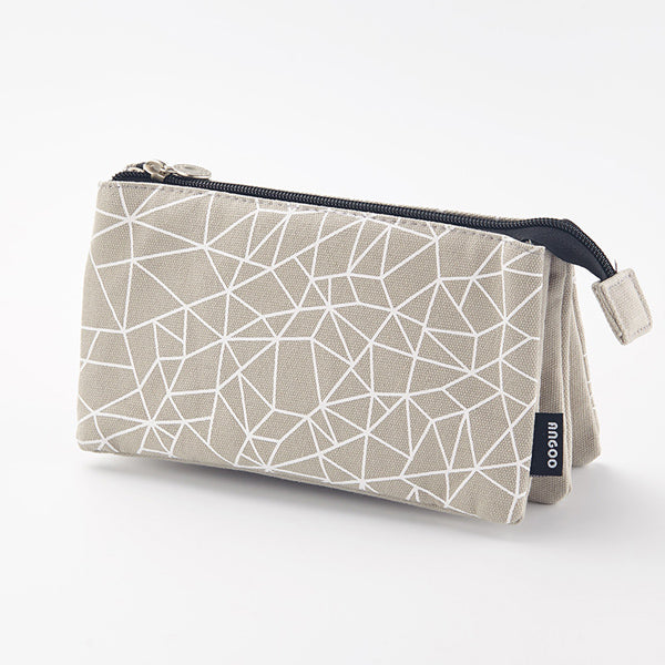 Premium Triple Pouch Dual Zipper Pencil Case