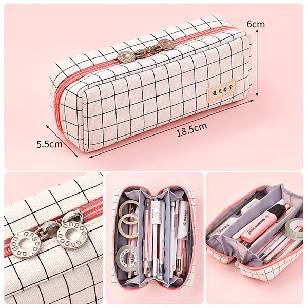 Premium Triple Pouch Pencil Case